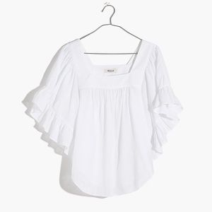 Madewell Flutter-Sleeve Butterfly Top